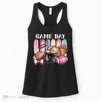 Game Day Football Fan Coquette Cute Women's Tank Top thumb 0