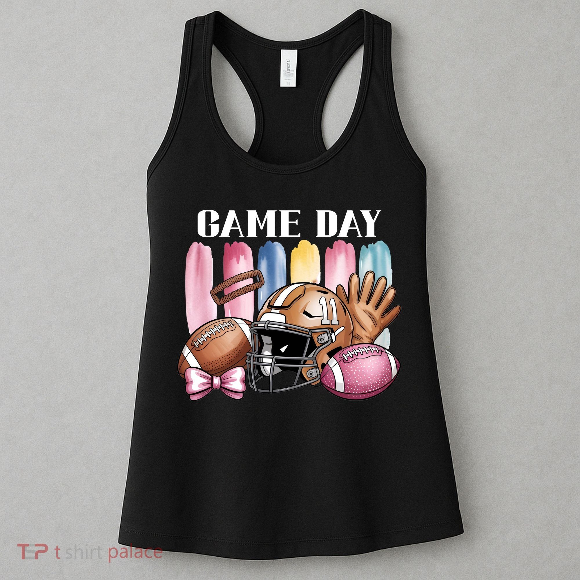 Game Day Football Fan Coquette Cute Women's Tank Top