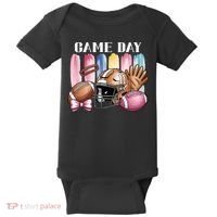 Game Day Football Fan Coquette Cute Baby Bodysuit thumb 0