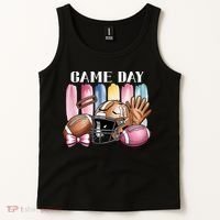 Game Day Football Fan Coquette Cute Tank Top thumb 2
