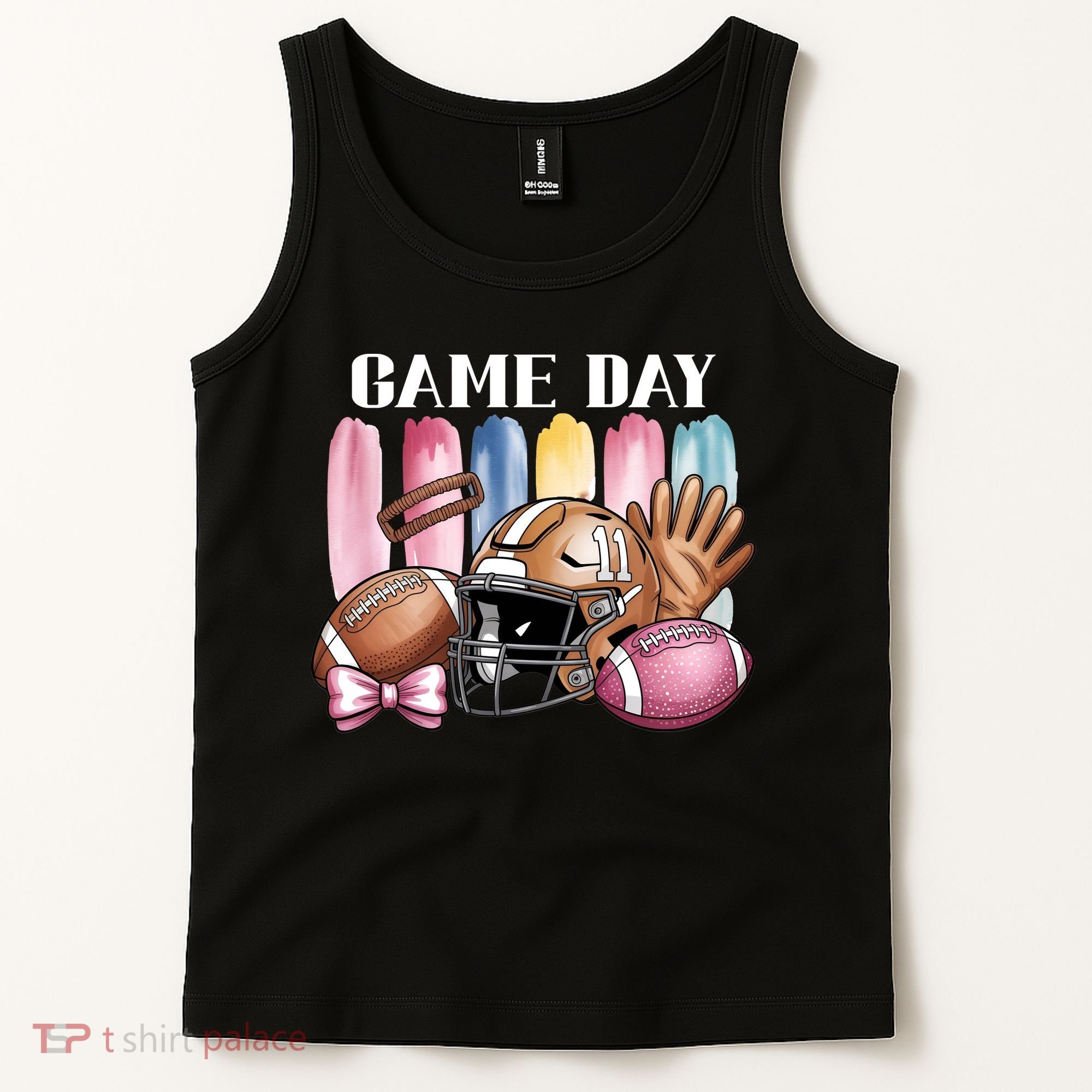 Game Day Football Fan Coquette Cute Tank Top