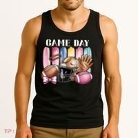 Game Day Football Fan Coquette Cute Tank Top thumb 3