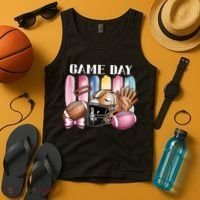 Game Day Football Fan Coquette Cute Tank Top thumb 4