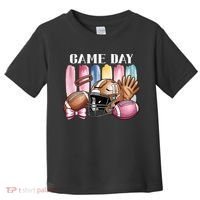 Game Day Football Fan Coquette Cute Toddler T-Shirt thumb 0
