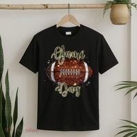 Game Day Football Bling Bling Football Lover Fall Autumn T-Shirt thumb 2