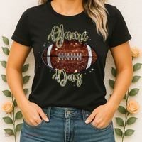Game Day Football Bling Bling Football Lover Fall Autumn Women's T-Shirt thumb 2