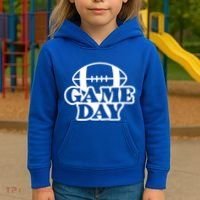 Game Day Football Lover Kids Hoodie thumb 3