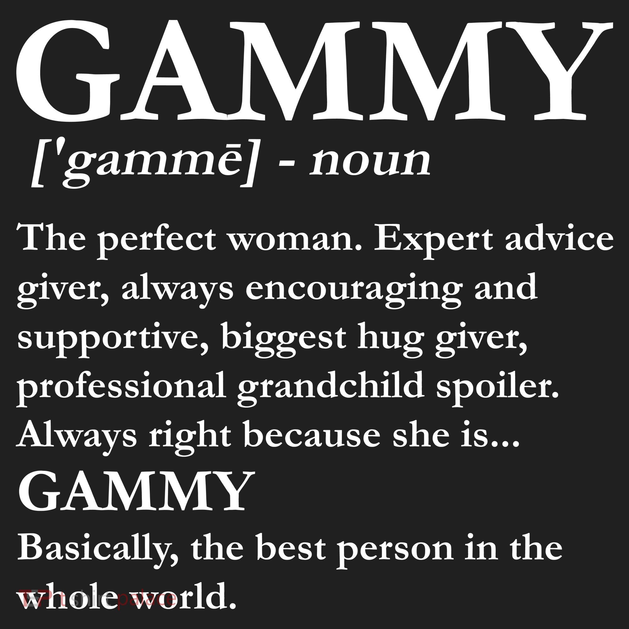 Gammy Definition Funny Grandmother Beanie