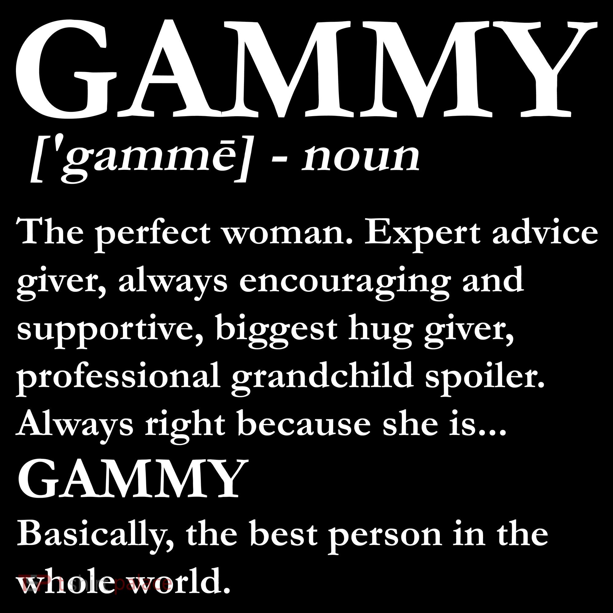 Gammy Definition Funny Grandmother Women's Hoodie