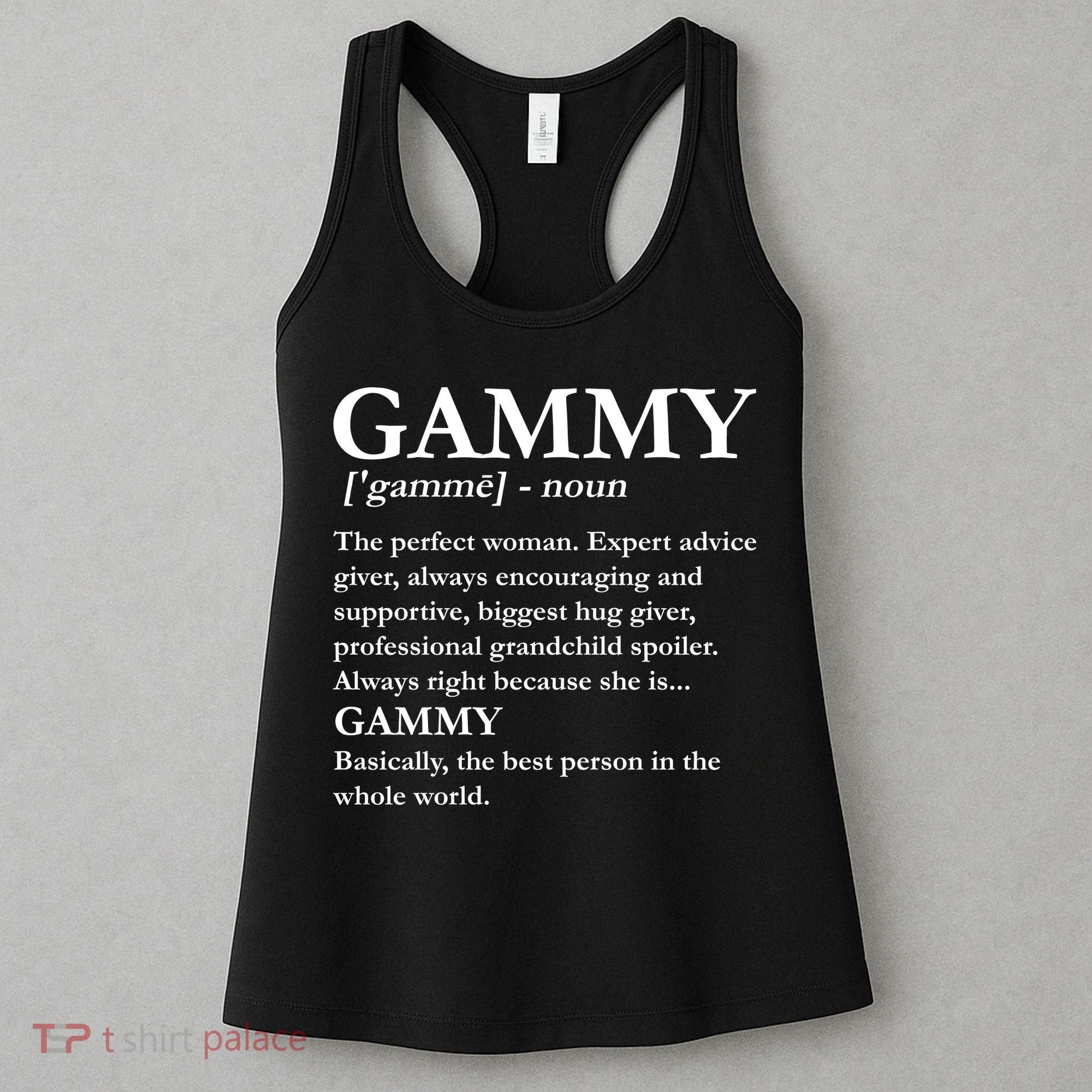 Gammy Definition Funny Grandmother Women's Tank Top