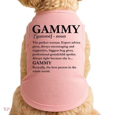 Gammy Definition Funny Grandmother Doggie Tank