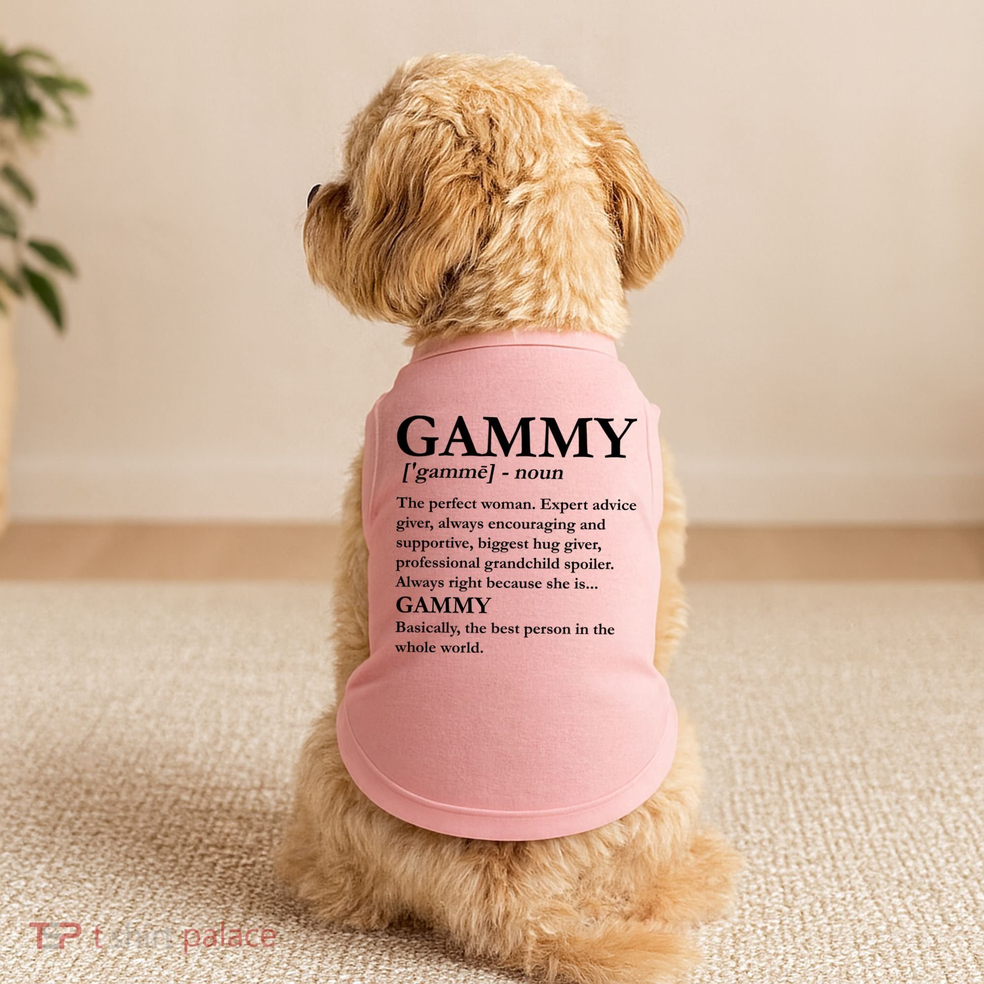 Gammy Definition Funny Grandmother Doggie Tank
