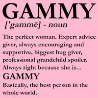 Gammy Definition Funny Grandmother Button thumb 1