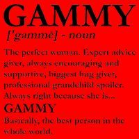Gammy Definition Funny Grandmother Santa Hat thumb 1