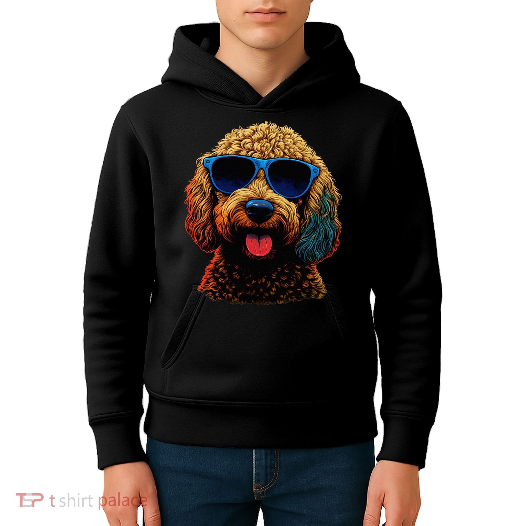 Goldendoodle Dood Funny Doodle Dog Golden Doodle Kids Hoodie