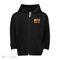 Game Day Football Pumpkin Fall Toddler Zip Fleece Hoodie thumb 0