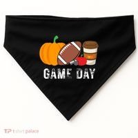 Game Day Football Pumpkin Fall USA-Made Doggie Bandana thumb 0