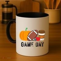 Game Day Football Pumpkin Fall Coffee Mug thumb 4