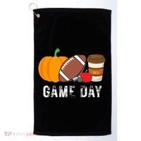 Game Day Football Pumpkin Fall Golf Towel thumb 0