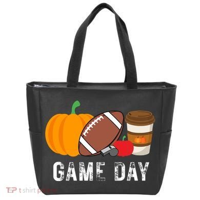 Game Day Football Pumpkin Fall Tote Bag
