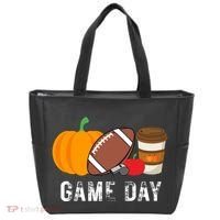 Game Day Football Pumpkin Fall Tote Bag thumb 0