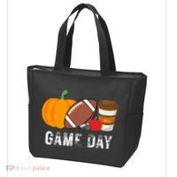 Game Day Football Pumpkin Fall Tote Bag thumb 3