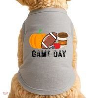 Game Day Football Pumpkin Fall Doggie Tank thumb 0