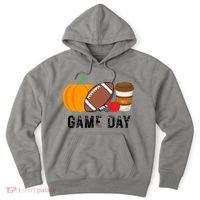 Game Day Football Pumpkin Fall Hoodie thumb 0