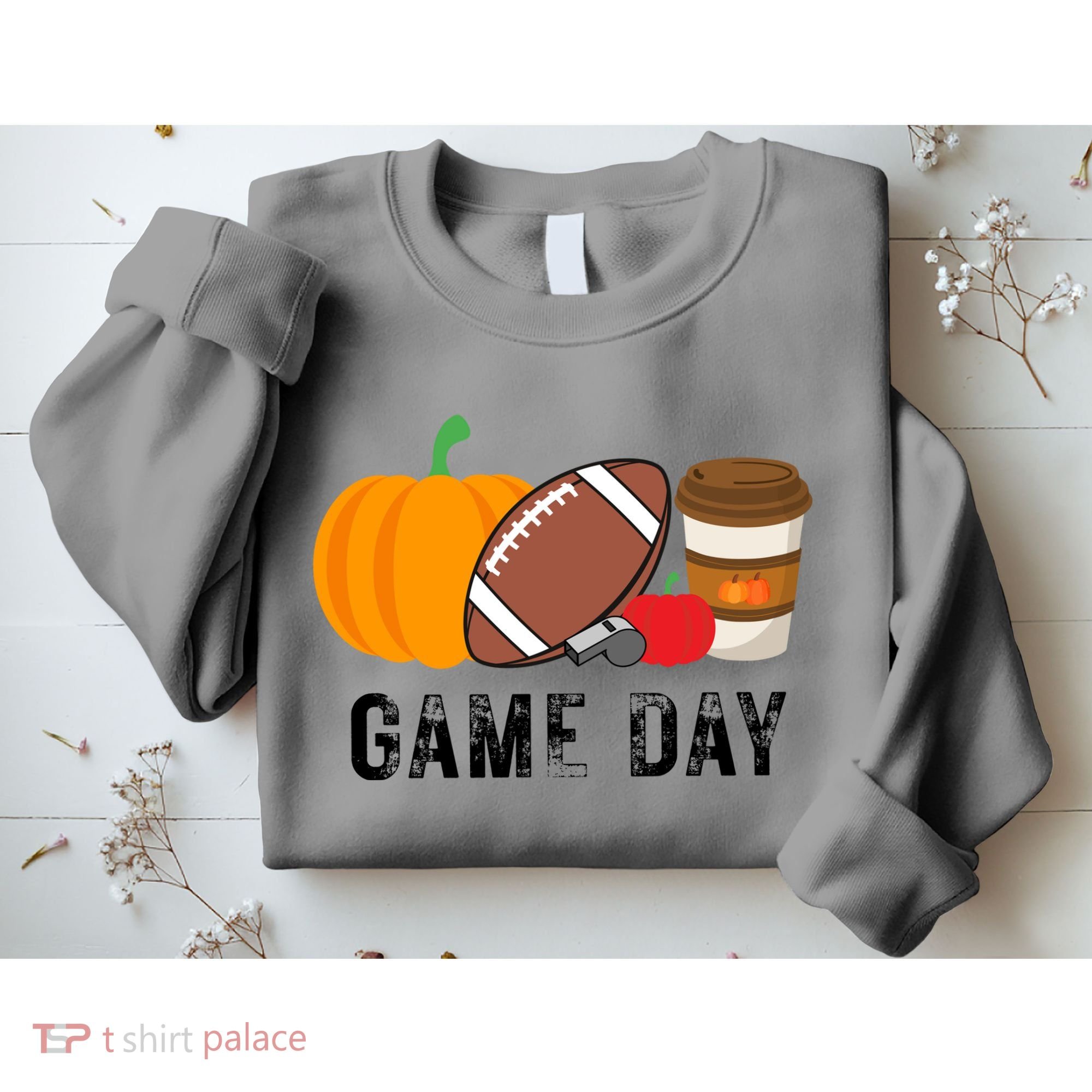 Game Day Football Pumpkin Fall Sweatshirt