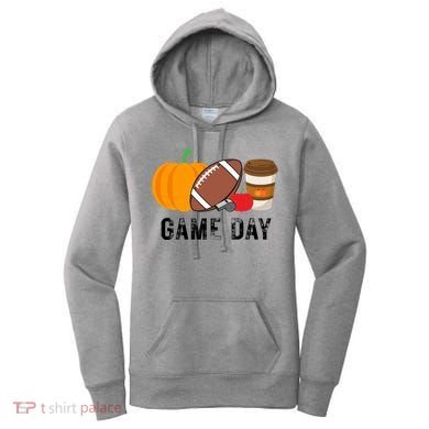 Game Day Football Pumpkin Fall Women's Hoodie