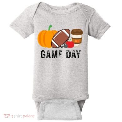 Game Day Football Pumpkin Fall Baby Bodysuit