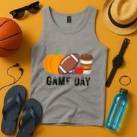 Game Day Football Pumpkin Fall Tank Top thumb 4
