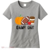 Game Day Football Pumpkin Fall Women's T-Shirt thumb 0