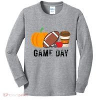 Game Day Football Pumpkin Fall Kids Long Sleeve Shirt thumb 0