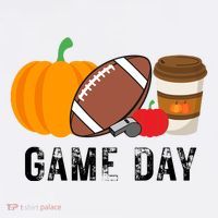 Game Day Football Pumpkin Fall Comfort Colors Garment-Dyed Hooded Sweatshirt thumb 2