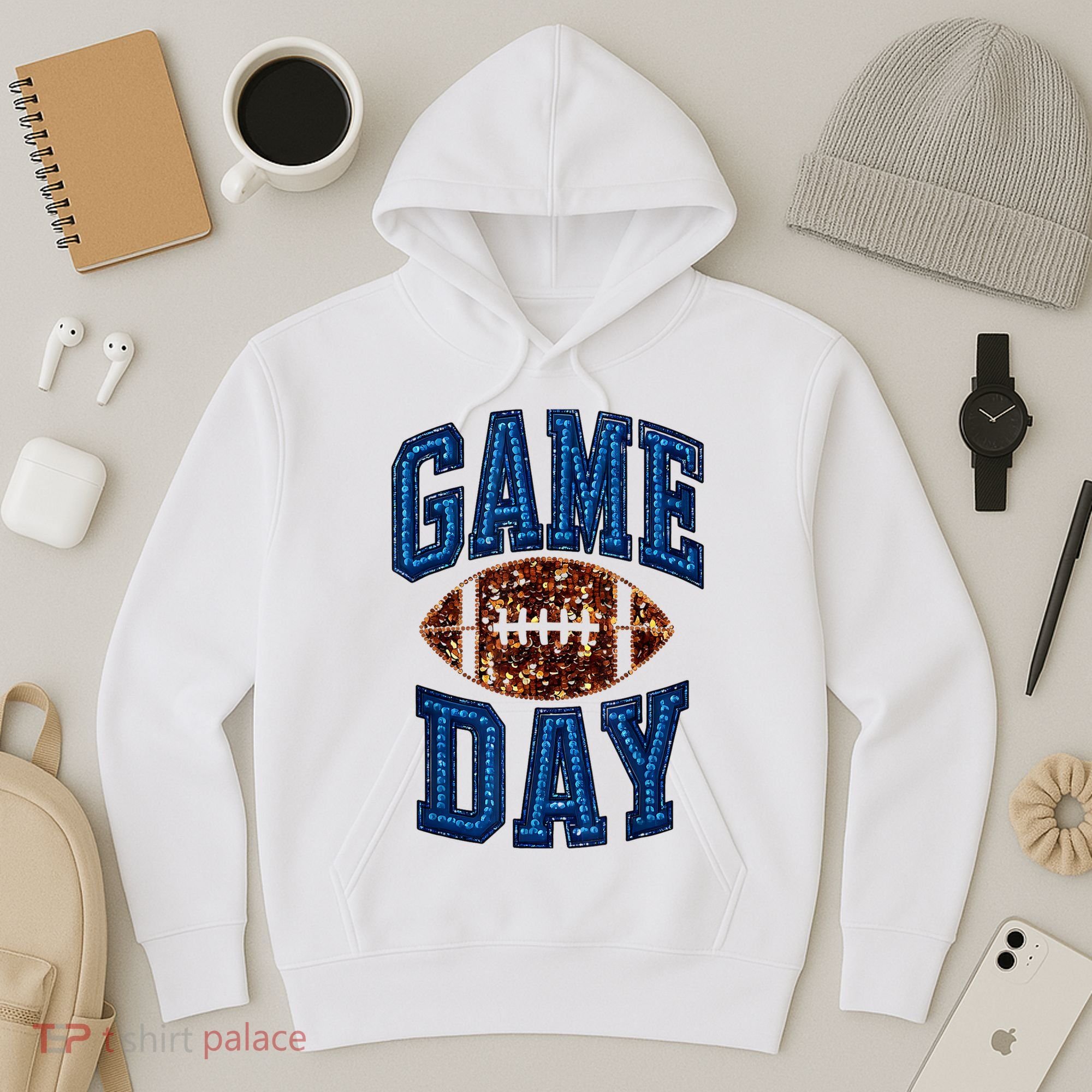 Game Day Football For Women Hoodie
