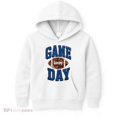 Game Day Football For Women Kids Hoodie