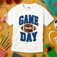Game Day Football For Women Kids T-Shirt thumb 3