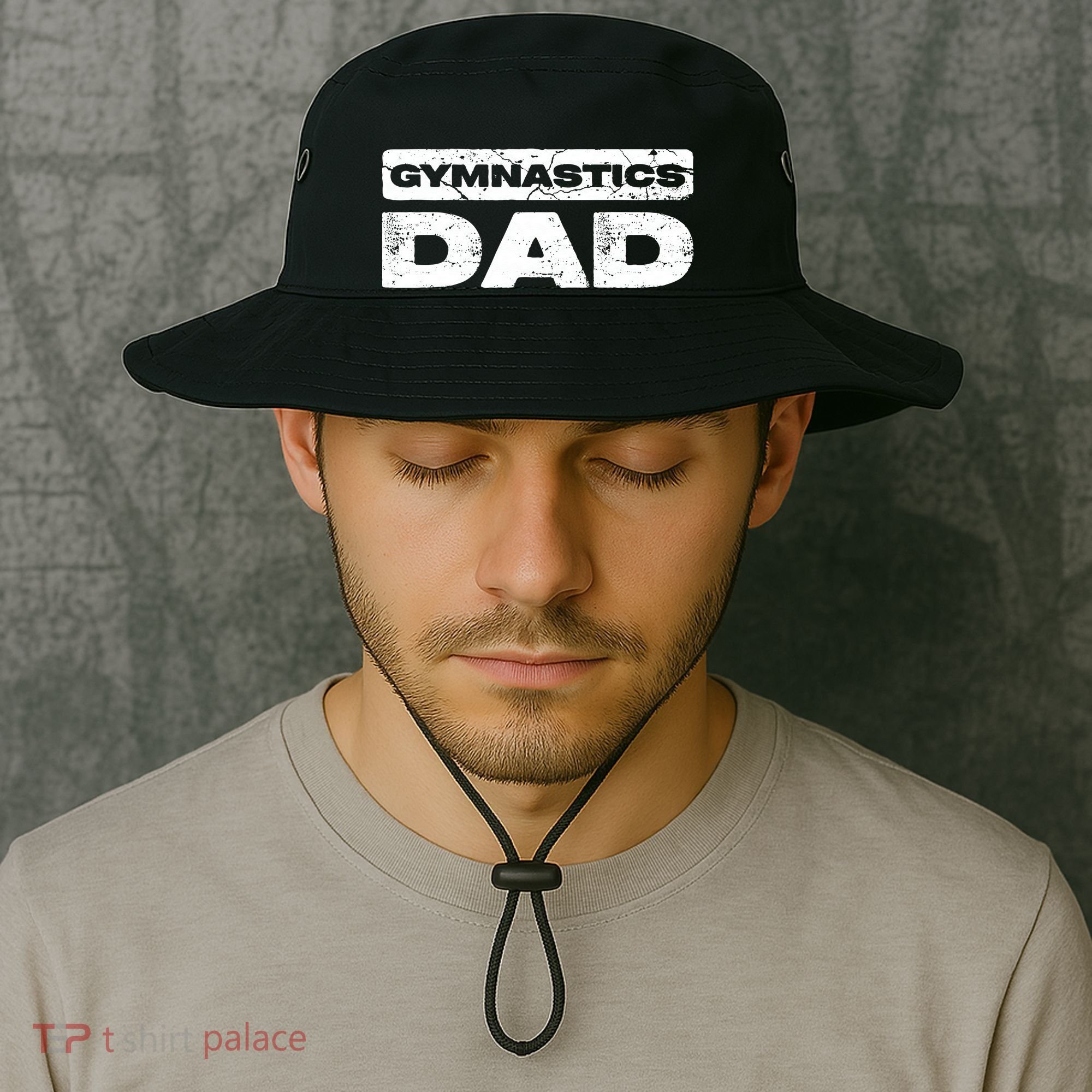 Gymnastics Dad Fathers Day Bucket Hat