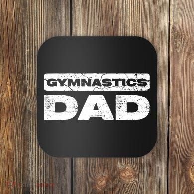 Gymnastics Dad Fathers Day Coaster