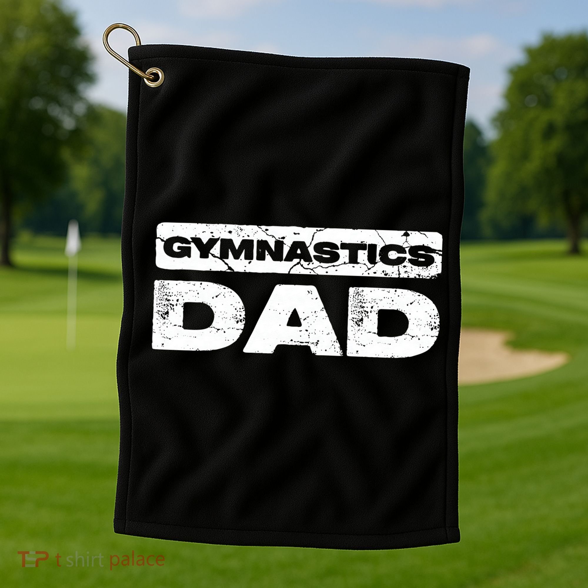 Gymnastics Dad Fathers Day Golf Towel
