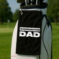 Gymnastics Dad Fathers Day Golf Towel thumb 2