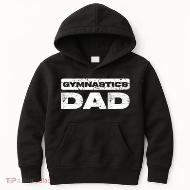 Gymnastics Dad Fathers Day Kids Hoodie