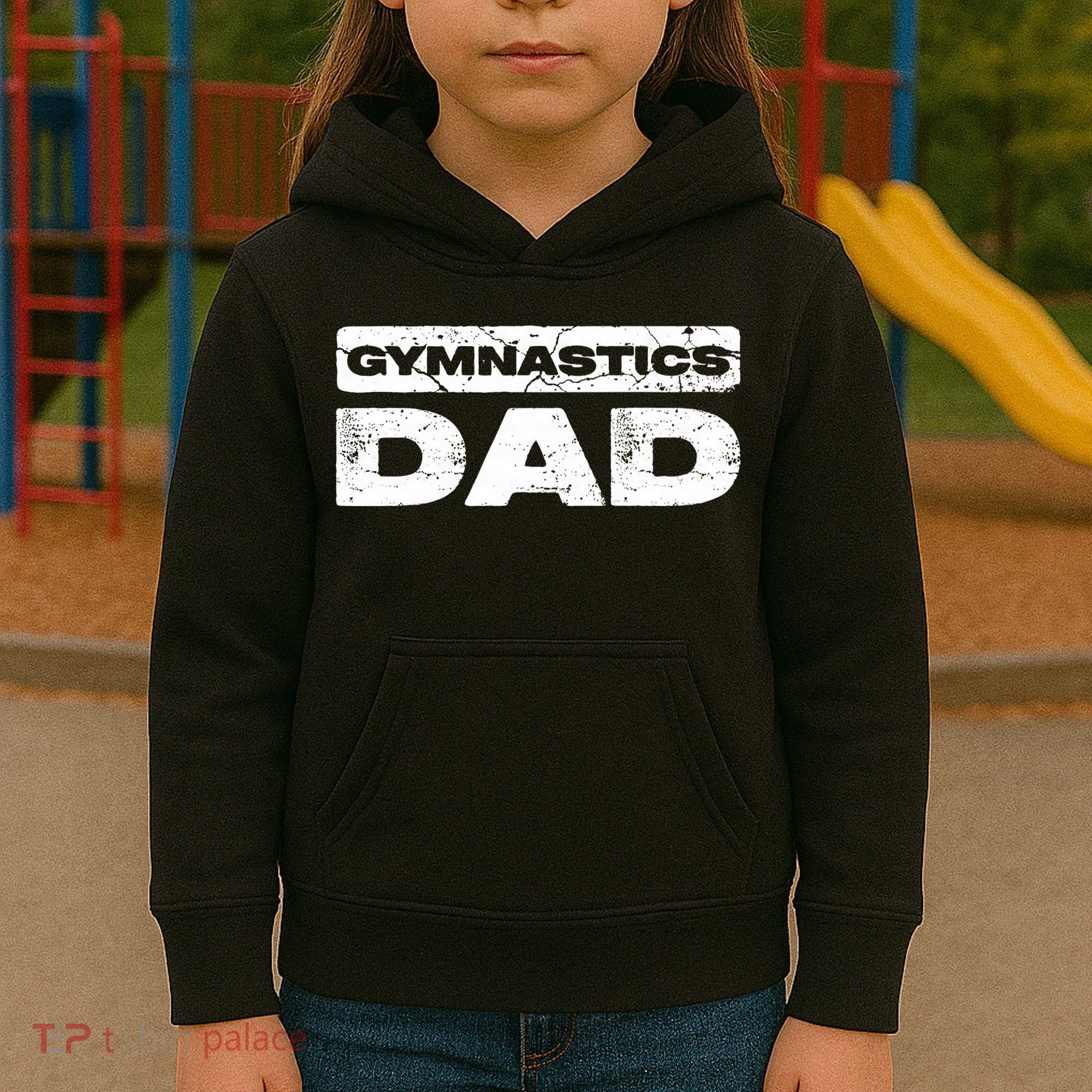 Gymnastics Dad Fathers Day Kids Hoodie