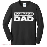 Gymnastics Dad Fathers Day Kids Long Sleeve Shirt thumb 0