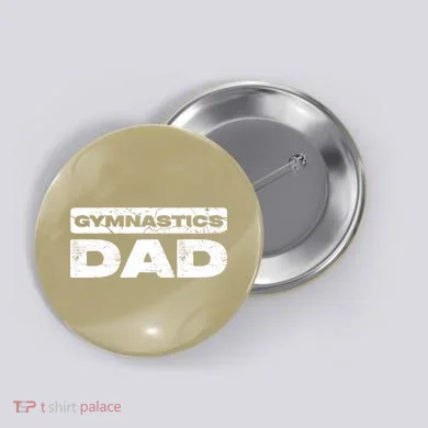 Gymnastics Dad Fathers Day Button