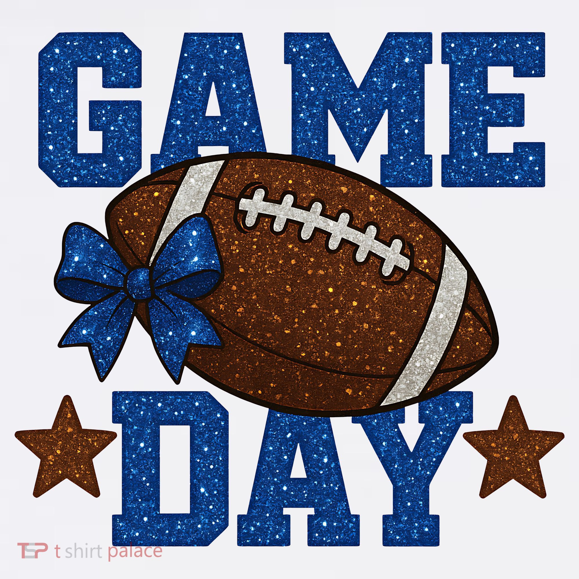 Game Day Football Season Football Blue Gold Vibes Women's Hoodie