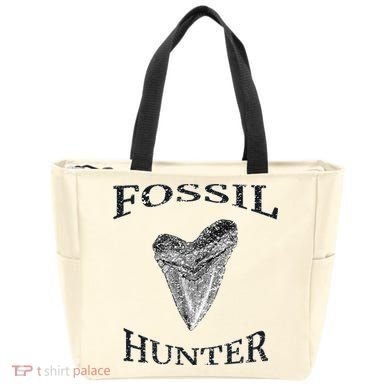 Great Distressed Fossil Hunter Megalodon Tooth Enthusiast Tote Bag