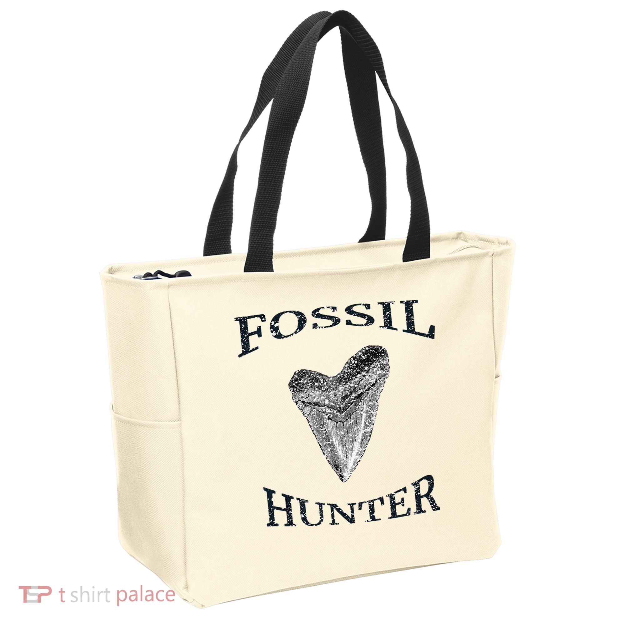 Great Distressed Fossil Hunter Megalodon Tooth Enthusiast Tote Bag
