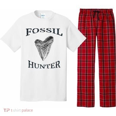 Great Distressed Fossil Hunter Megalodon Tooth Enthusiast Pajama Set